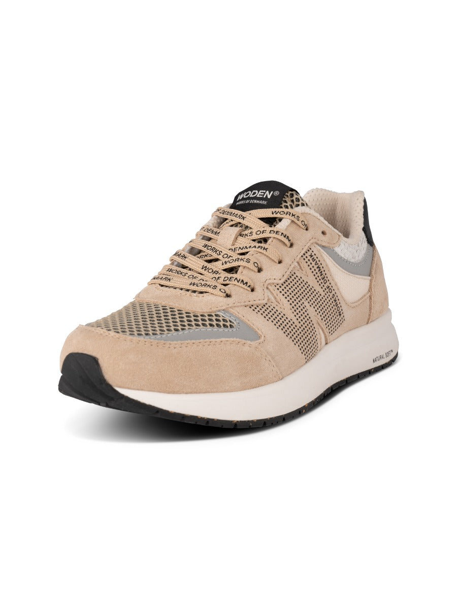 Woden Rigmor Sneak Open Mesh Coffee Cream