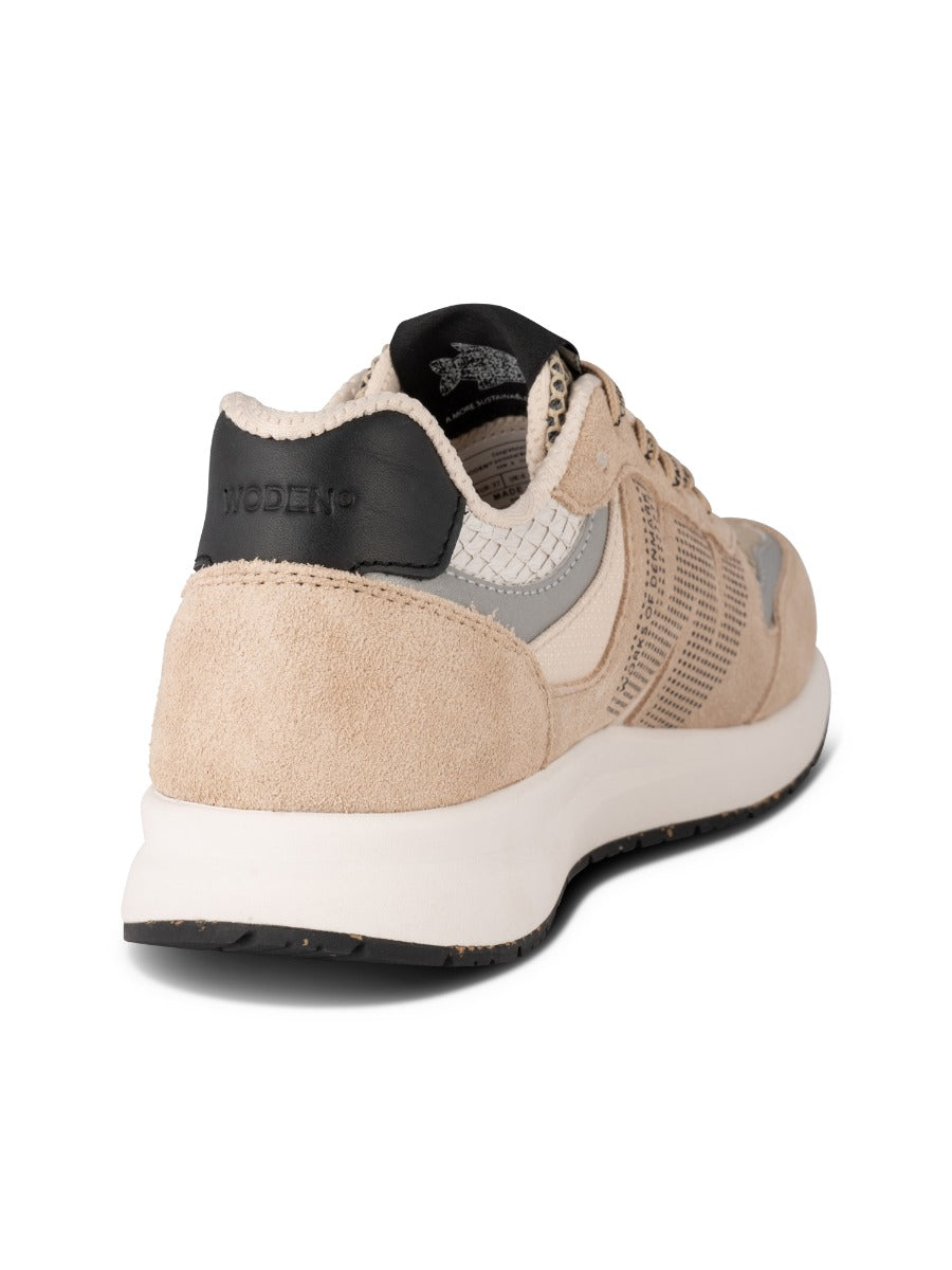Woden Rigmor Sneak Open Mesh Coffee Cream