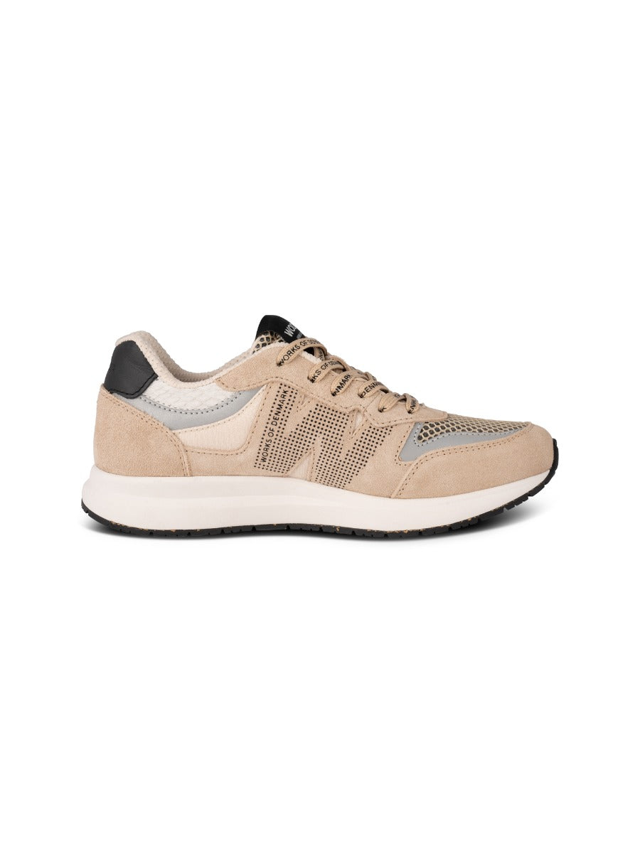 Woden Rigmor Sneak Open Mesh Coffee Cream