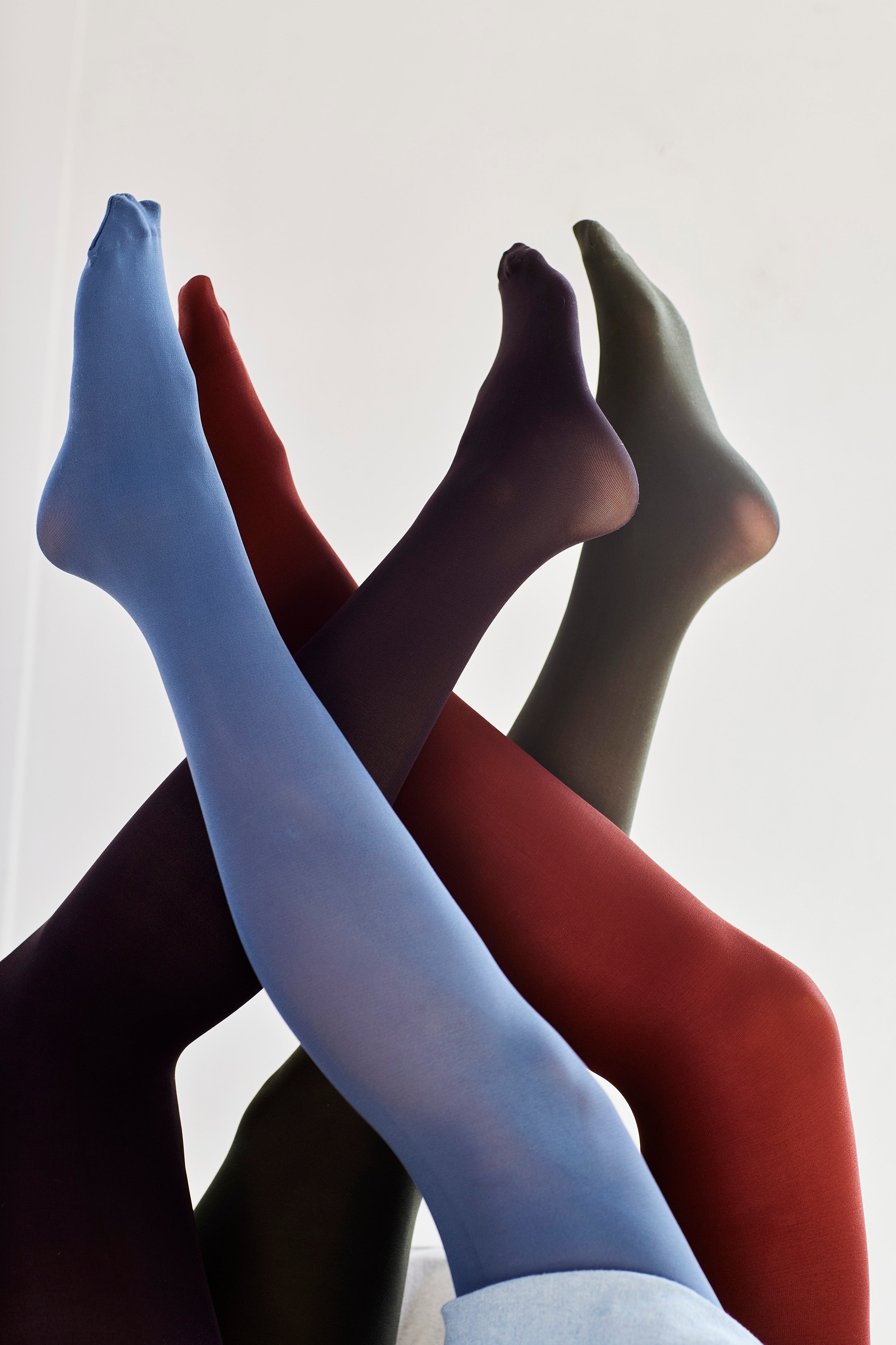 DECOY Strømpebuks Tight Microfiber Bordeaux Rød