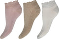DECOY Sneaker Sokker Bamboo Rosa Brun Lysegrå