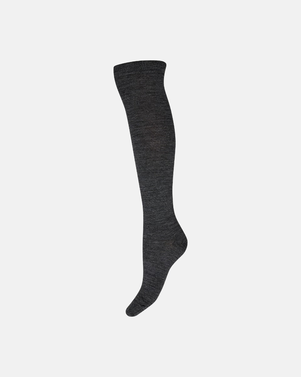 DECOY Knee High Double Face Grå Melange