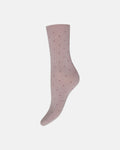 DECOY Ankelsok Fine Knit Bamboo Prikket Lyserød