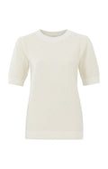 YAYA Sweater m kort puff ærmer Hvid
