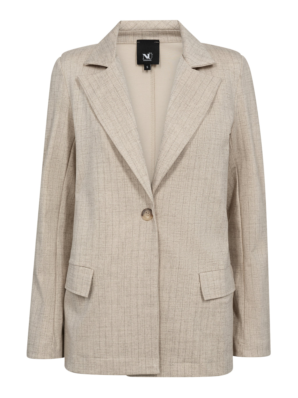 Nü Denmark Commy Blazer Bone Mix Grå