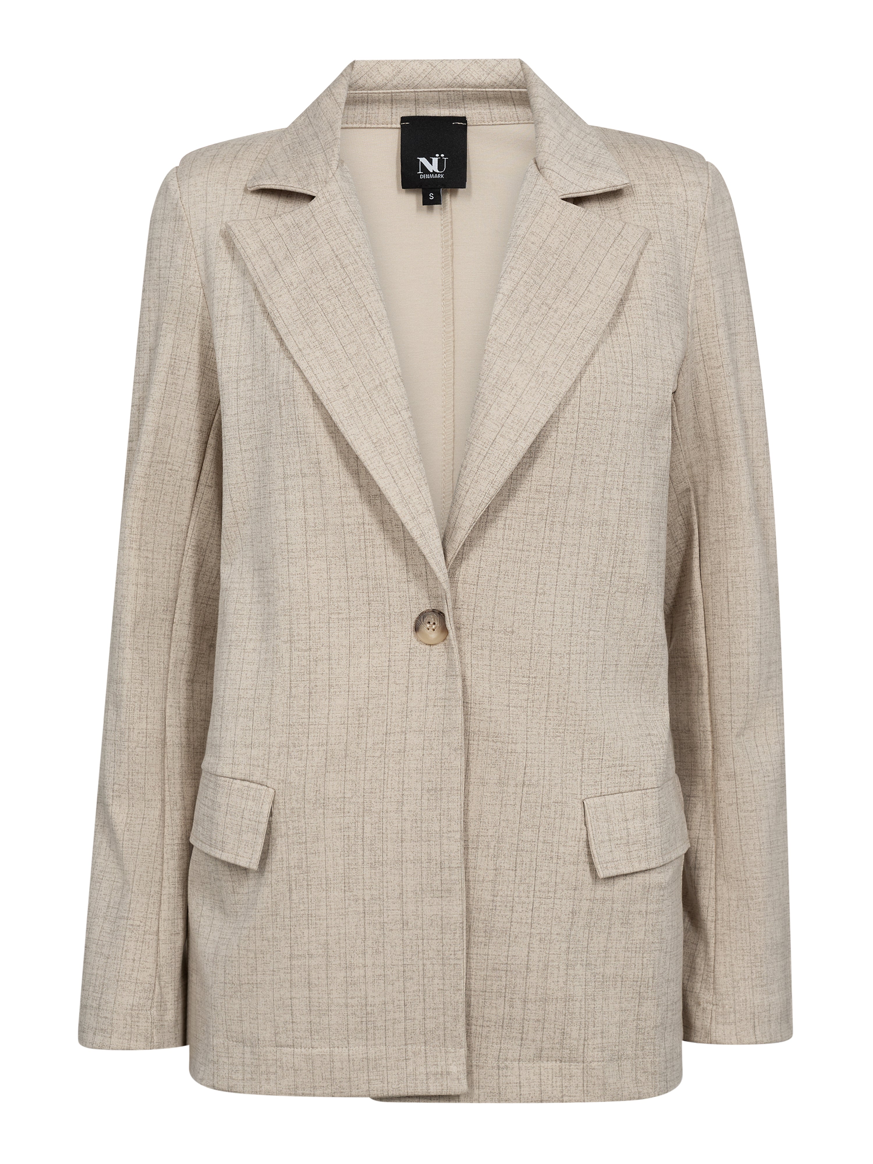 Nü Denmark Commy Blazer Bone Mix Grå