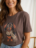 Marta Du Chateau Inge T Shirt Gravhund Chocolate