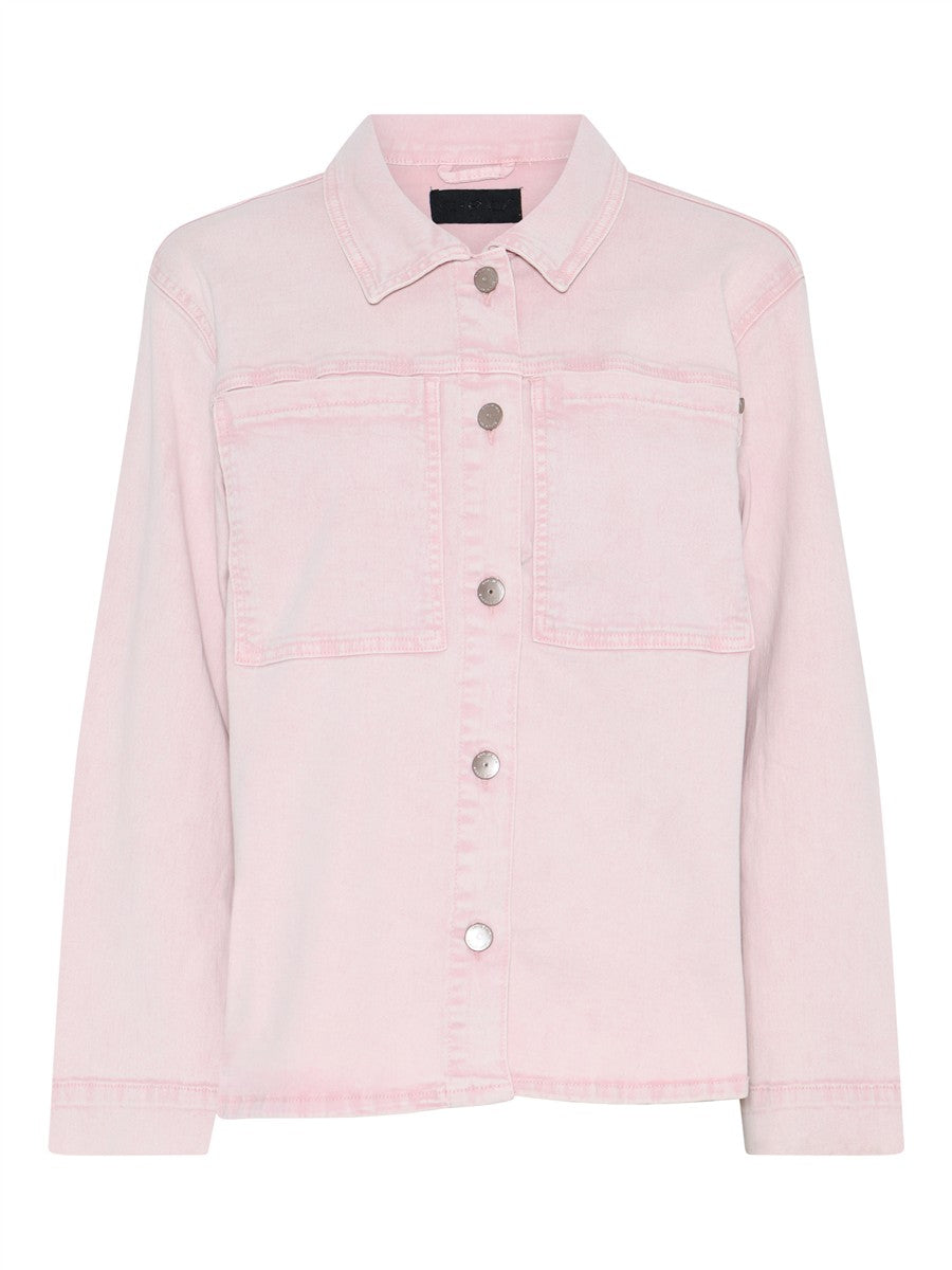 Cero Blazer Jakke Oversize Denim Rosa