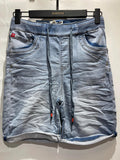 Karostar SUMM Shorts Snørrer Lynlås Denim