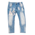 Sexy Woman Jeans No.5 Pink Denim Blå