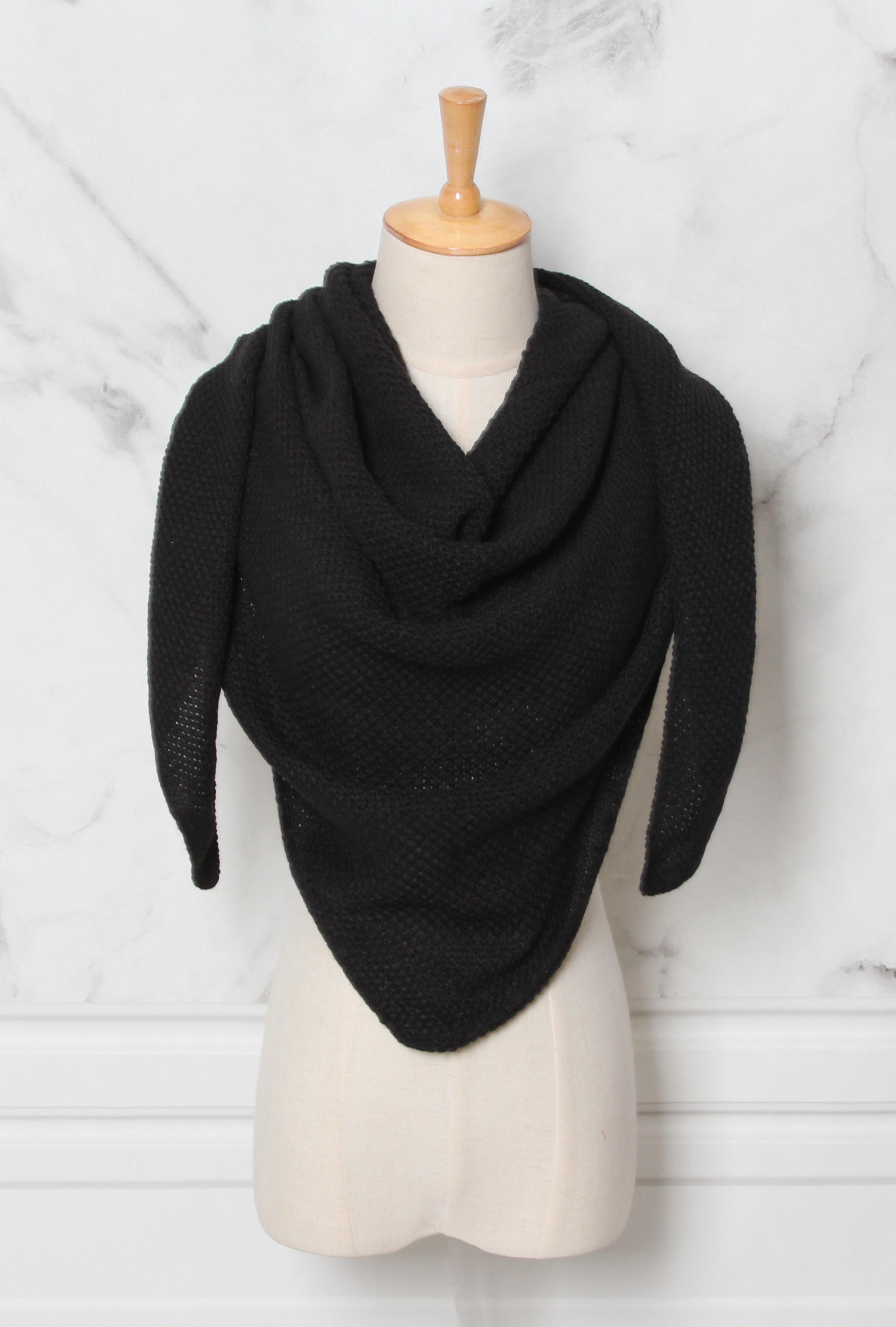 Löwenstein Tørklæde WIN Ensfarvet Sort