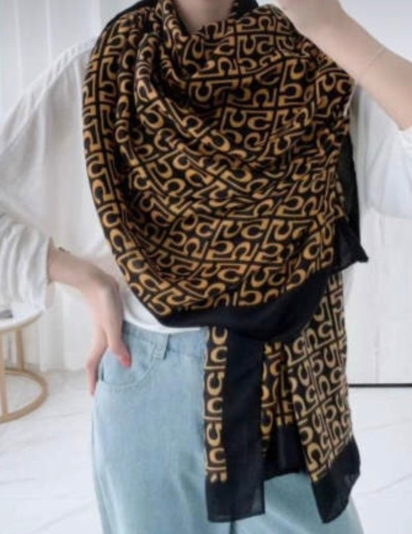 Löwenstein Tørklæde Puzzle Camel Brun