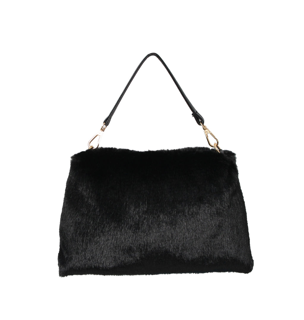 Löwenstein Taske Pels Guld Rem Sort