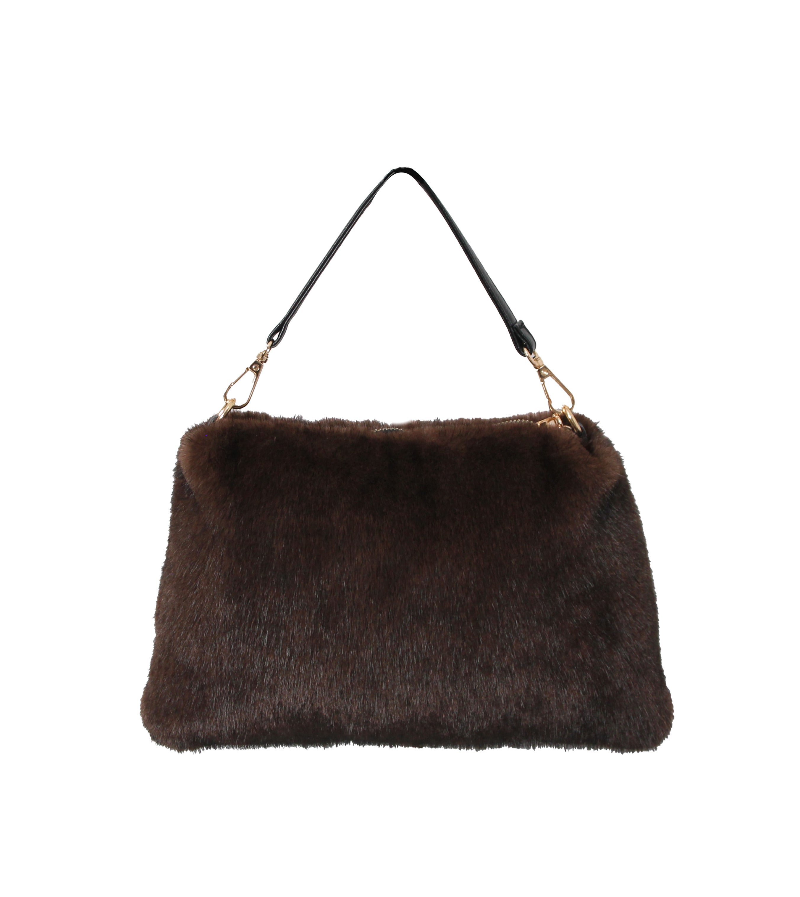 Löwenstein Taske Pels Guld Rem Coffee Brun