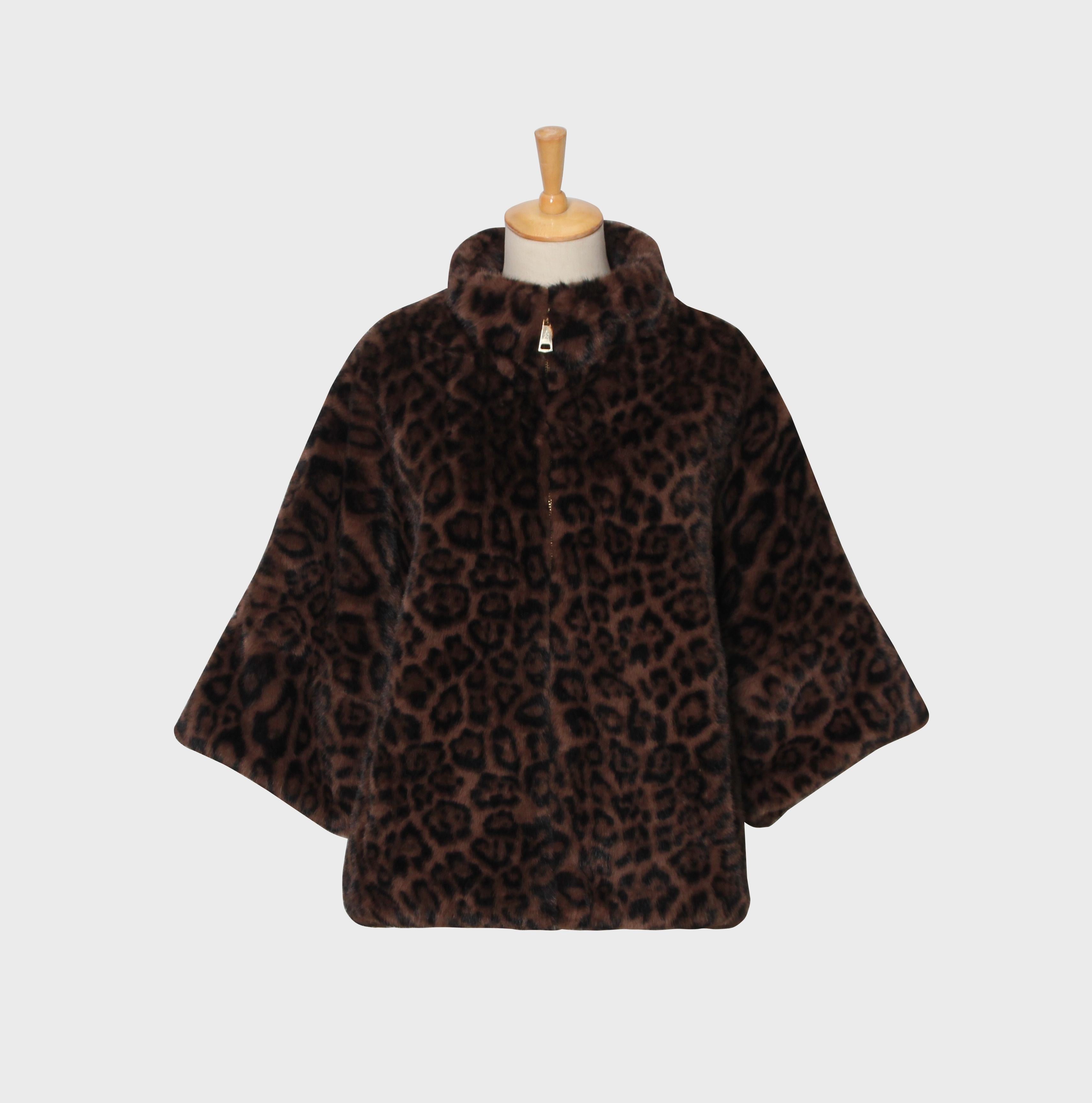 Löwenstein Jakke Fake Fur Leopard Brun