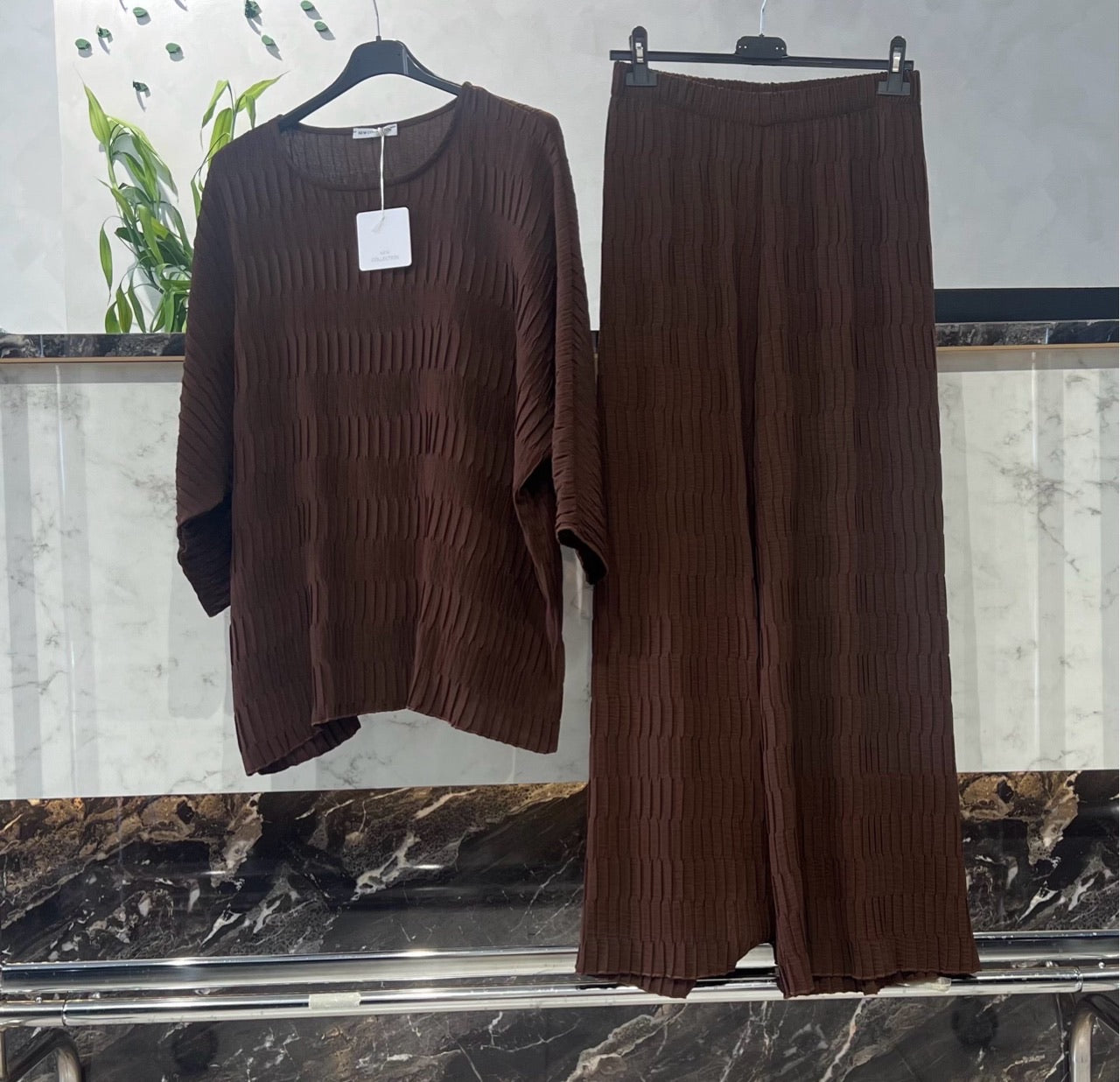 Löwenstein BELL Sæt Bluse Buks Brun  Onesize