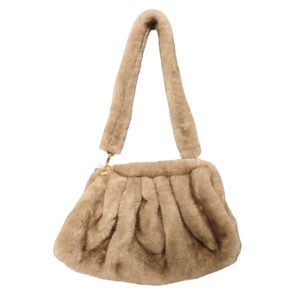 Löwenstein Taske Fake Fur Rem Taupe Brun