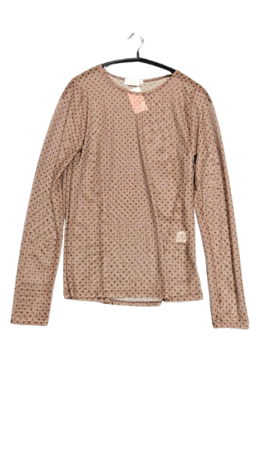 WILTO Sarah Mesh Bluse Prikker Taupe