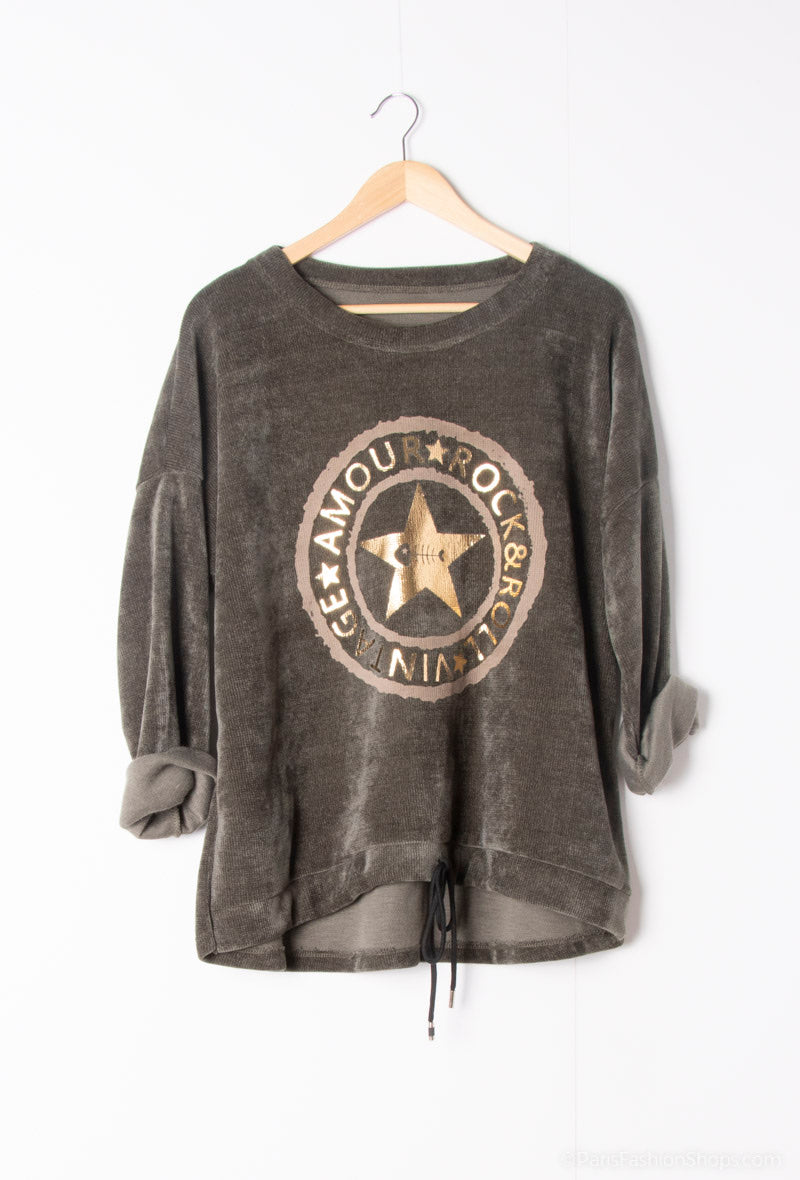 Löwenstein BELLI Sweater AMOUR Kaki Grøn  Onesize