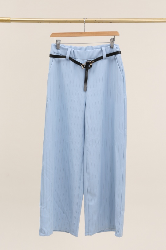 Löwenstein BELL Buks Bælte Strib Sky Blå  Onesize