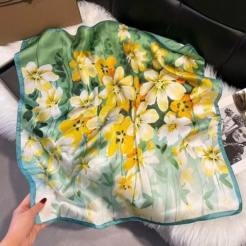 Löwenstein Tørklæde LIF Flowers Gul Grøn