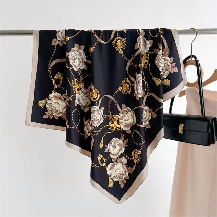 Löwenstein Tørklæde LIF Chains Roses Sort