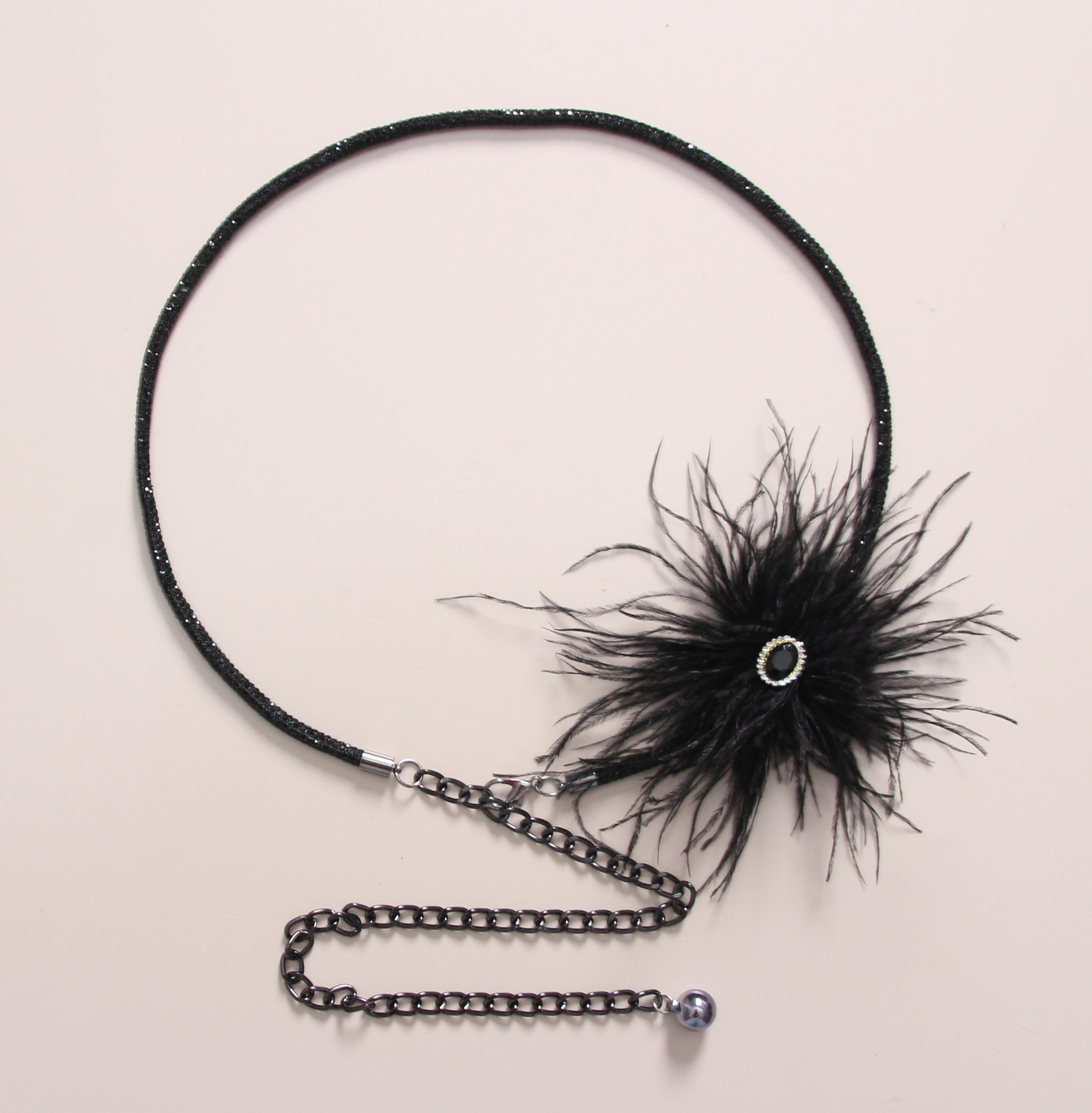 Löwenstein Bælte Fjer Sten Sort