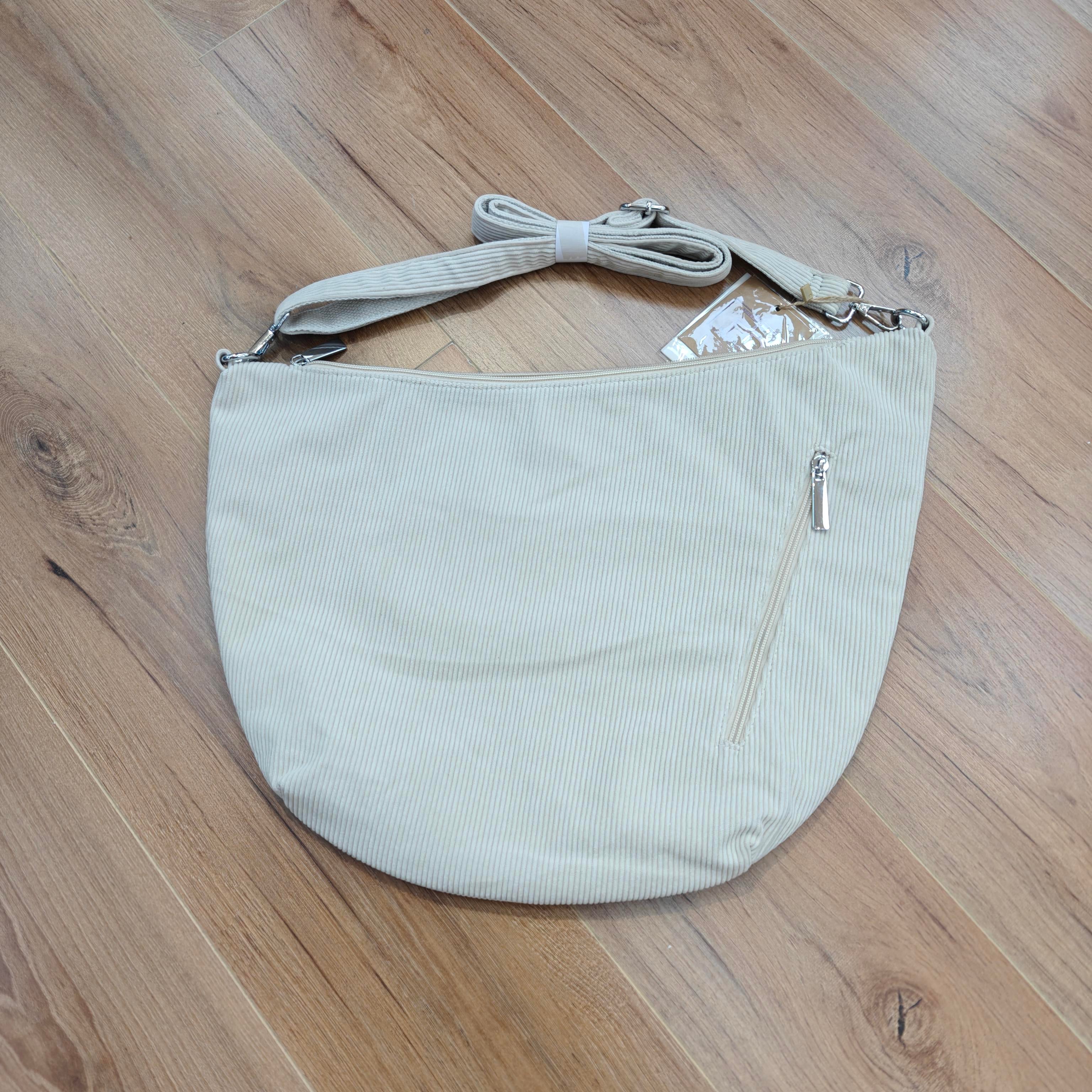 Löwenstein Skuldertaske Fløjl Beige