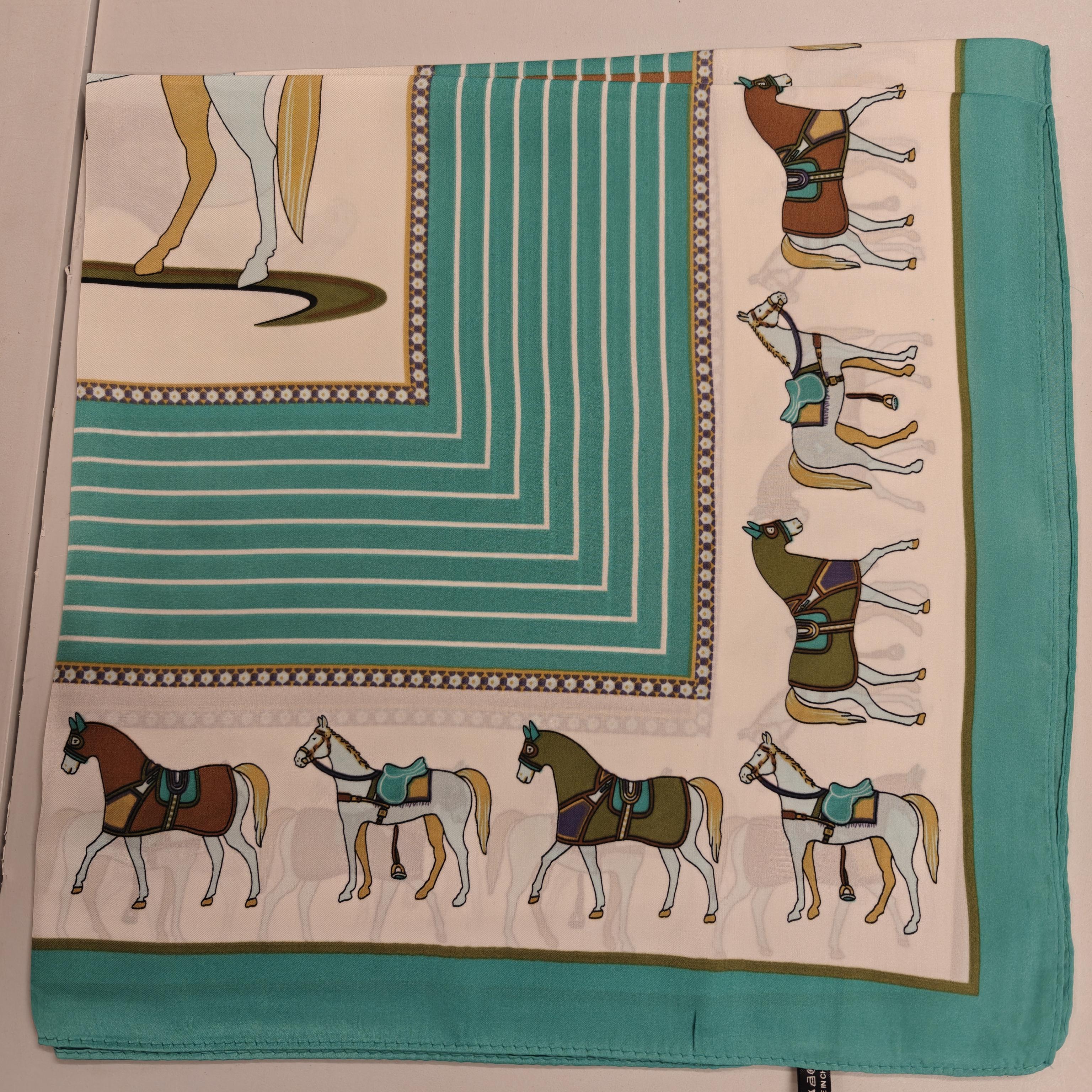 Löwenstein Tørklæde Heste Grøn