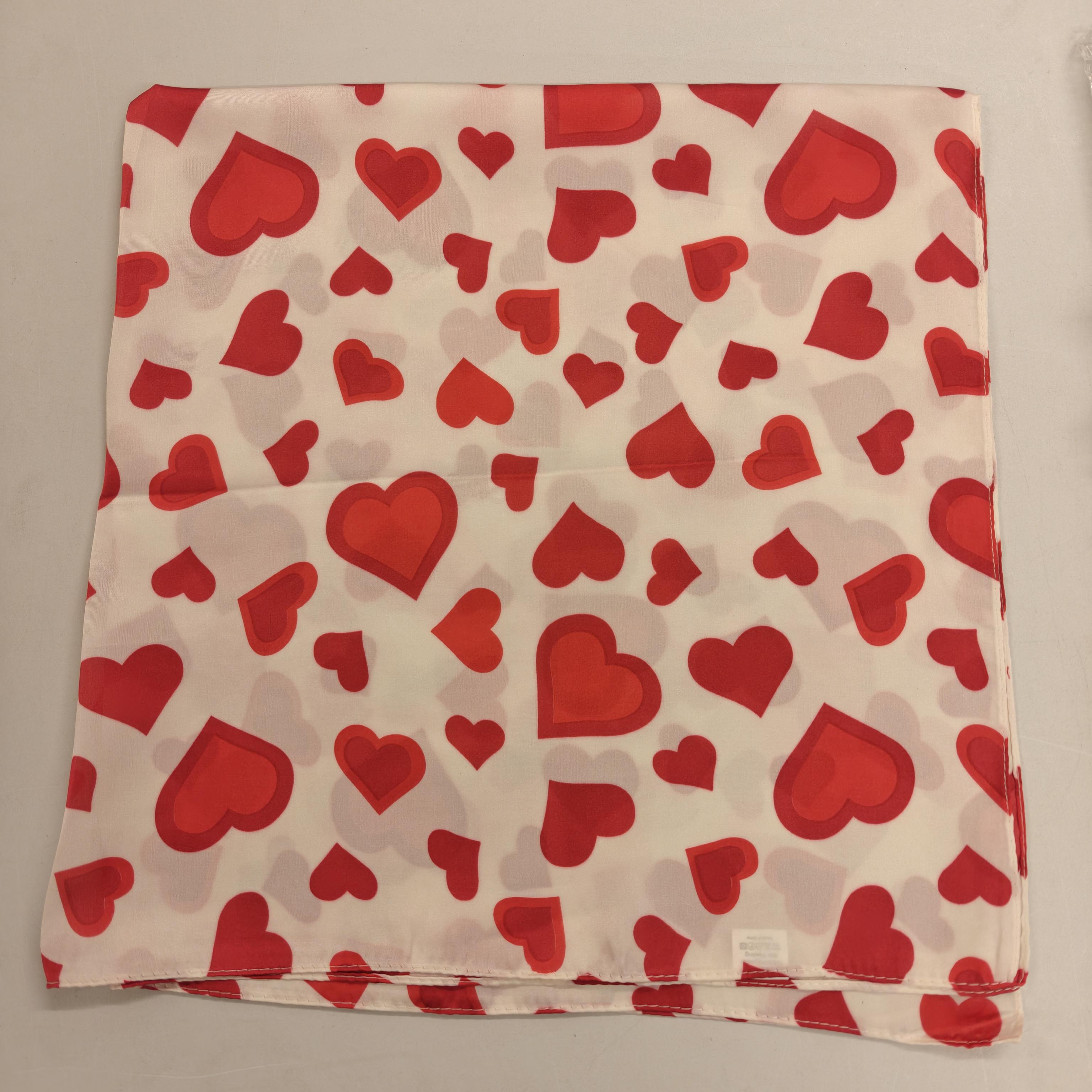 Löwenstein Tørklæde Store Hjerter Rød