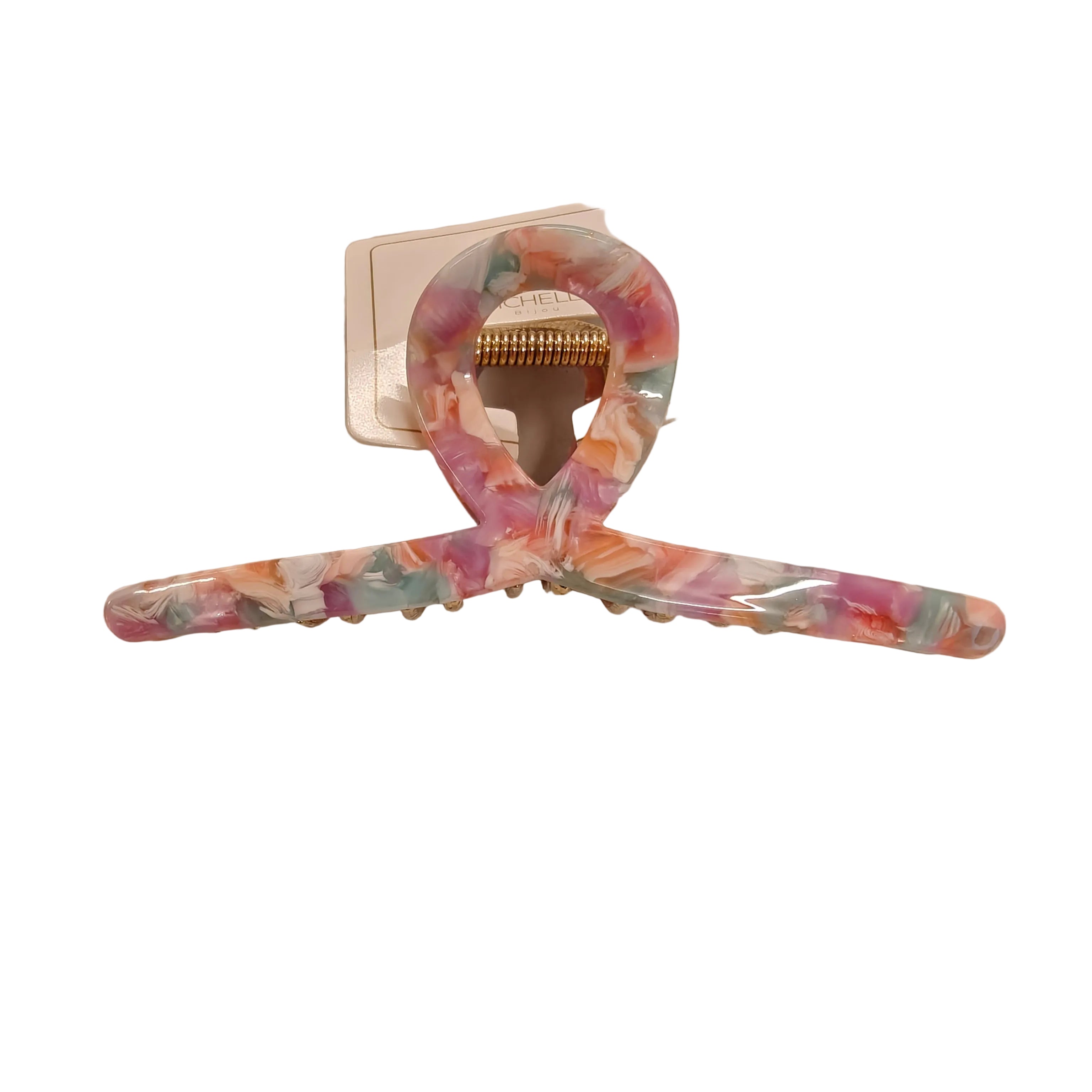 Löwenstein Hair Claw Straight Pink Grøn