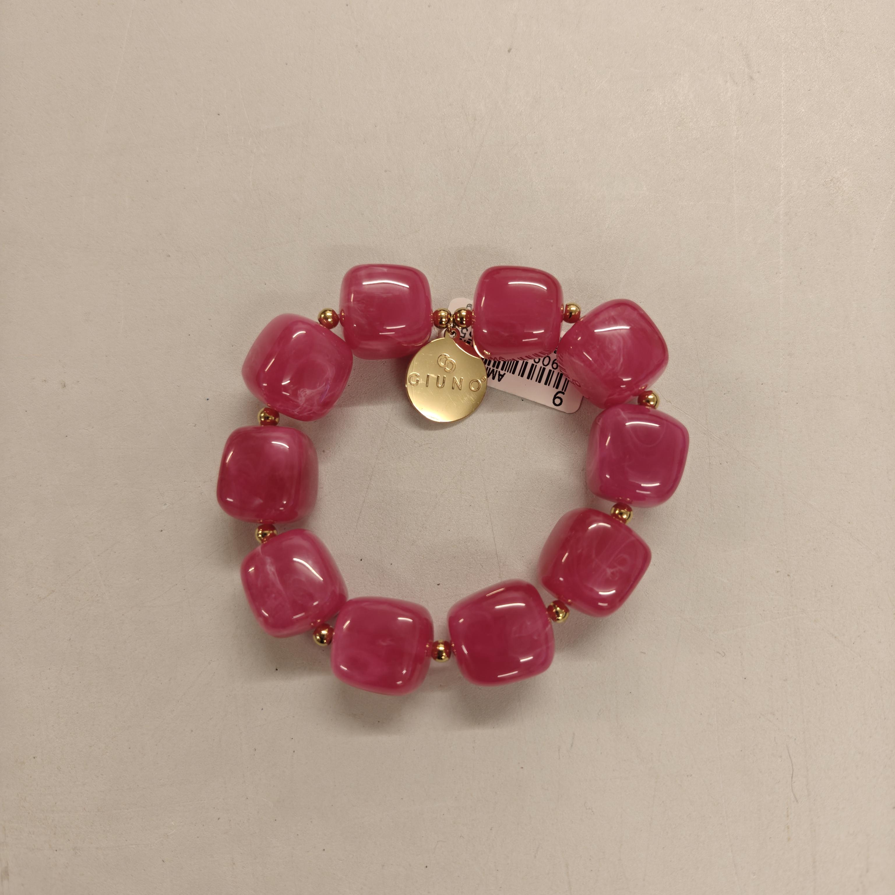 Löwenstein Armbånd Sten Square Fuchsia