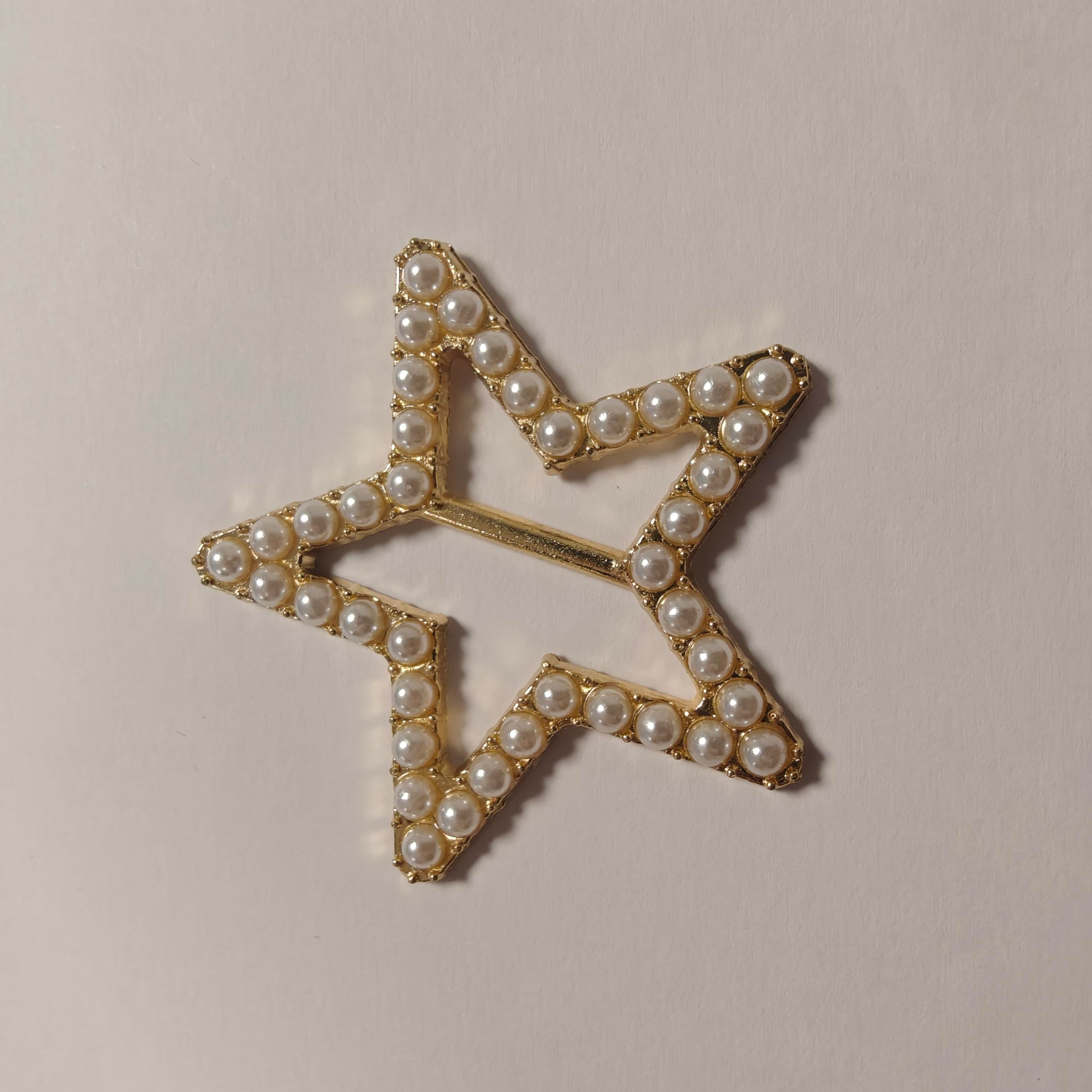 Löwenstein Slipsering Stjerne Perler Guld