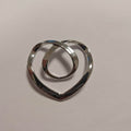 Löwenstein Slipsering Metal Heart Sølv