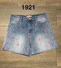 Place Du Jour JUNE Shorts Lynlås Palmer Denim Blå