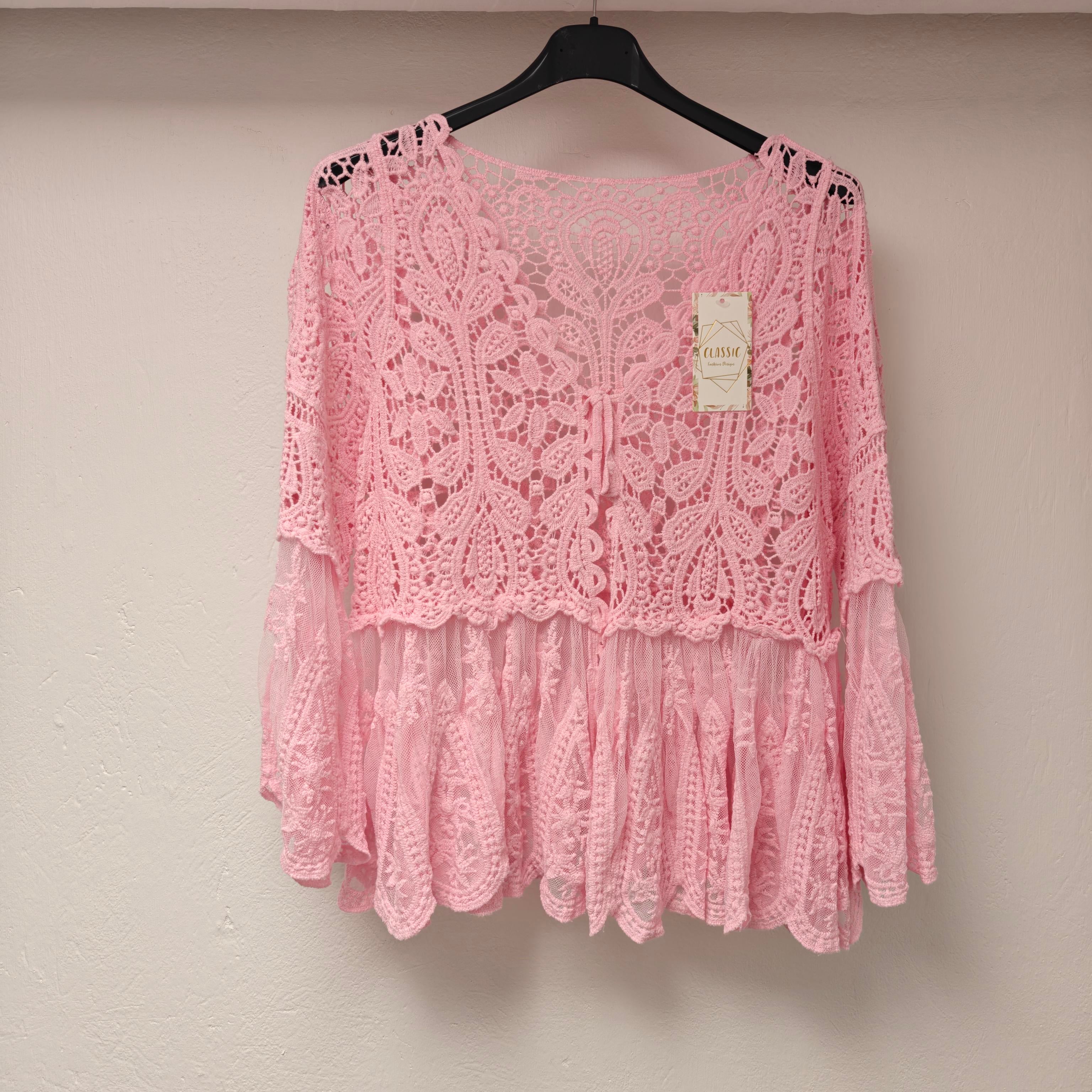 Löwenstein BELLI Vest Sløjfe Broderi Pink  Onesize