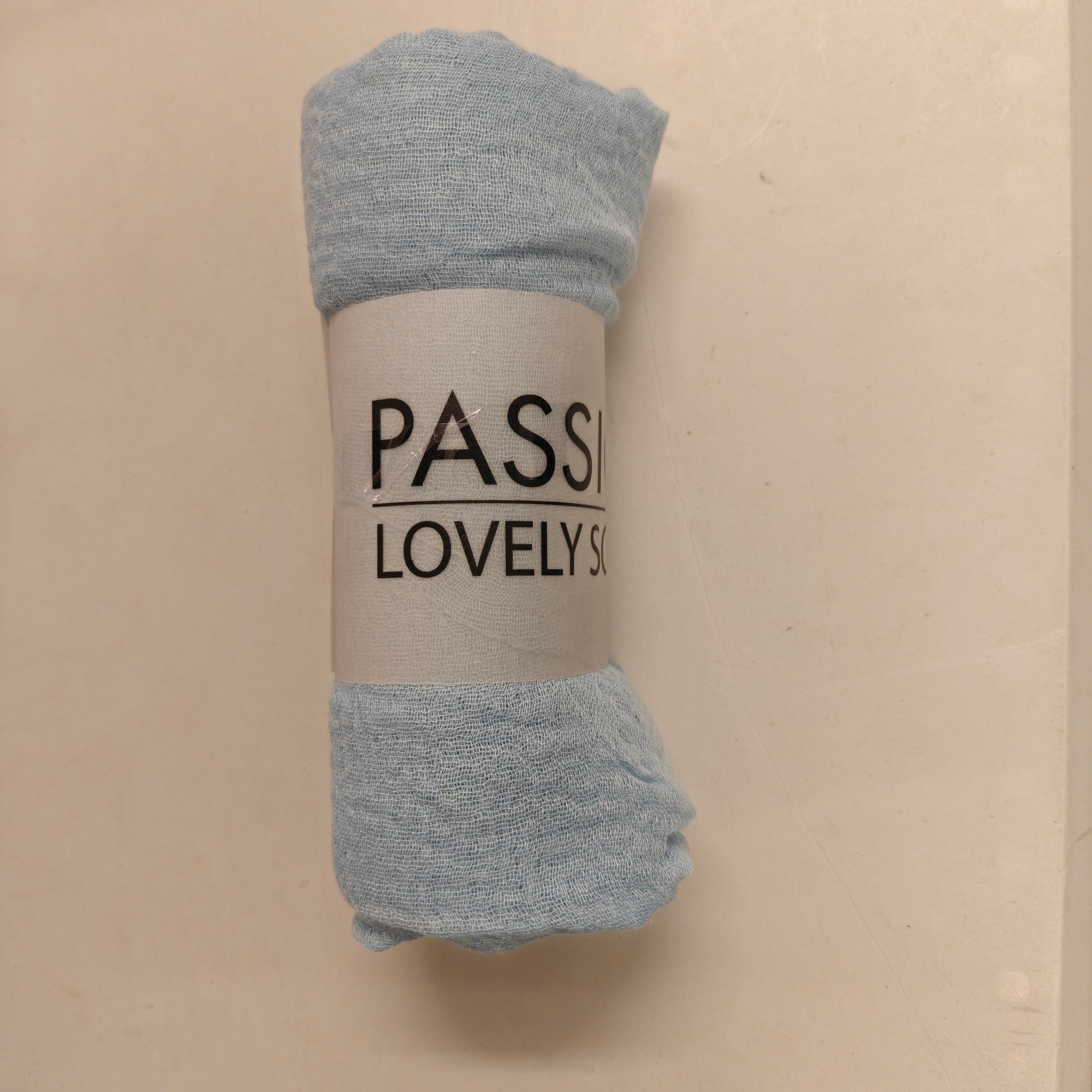 Löwenstein Tørklæde FOX Ensfarvet Lys Blå