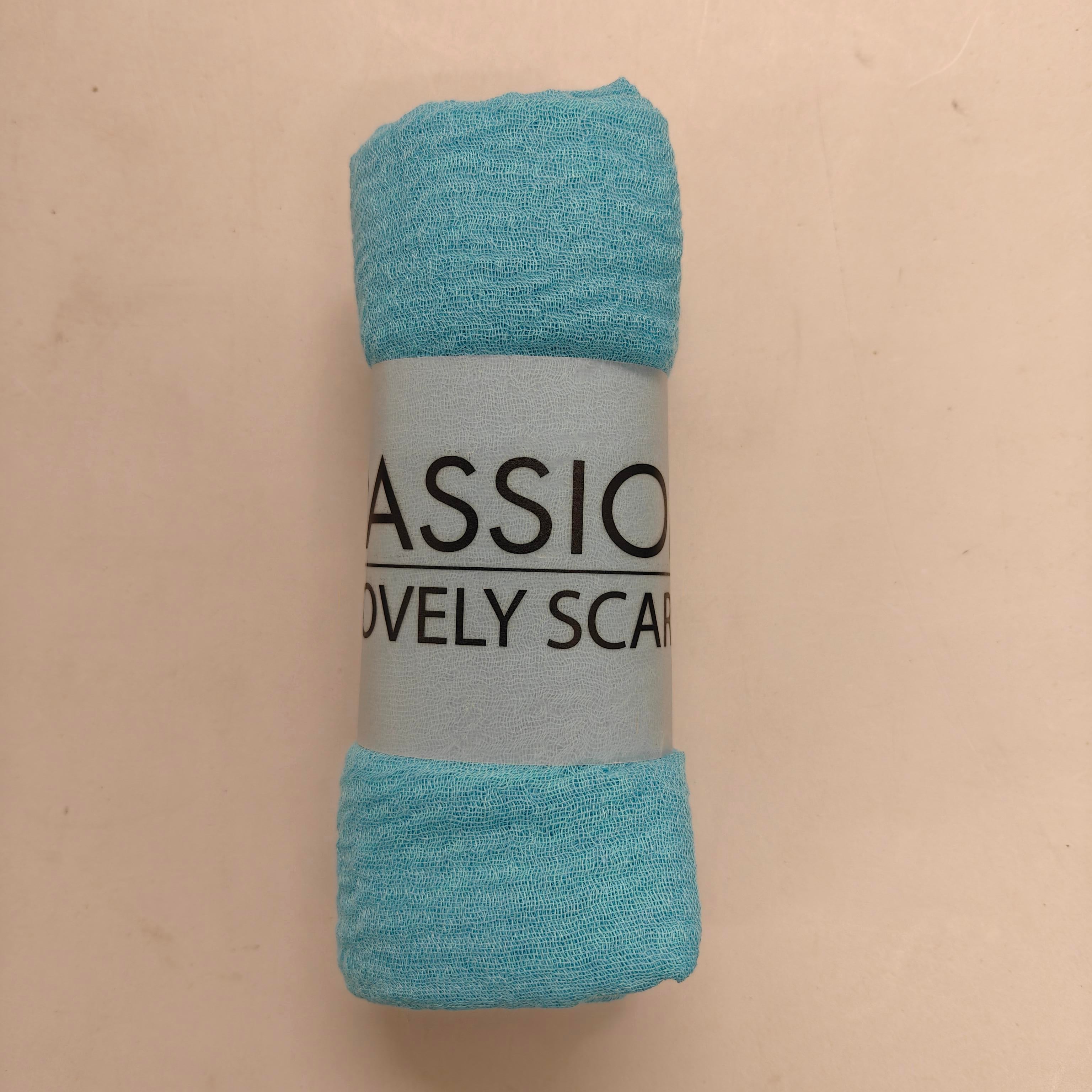 Löwenstein Tørklæde FOX Ensfarvet Turkis Blå