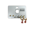 Löwenstein Øreringe 3 Pack Zircon Rosa Perle Guld