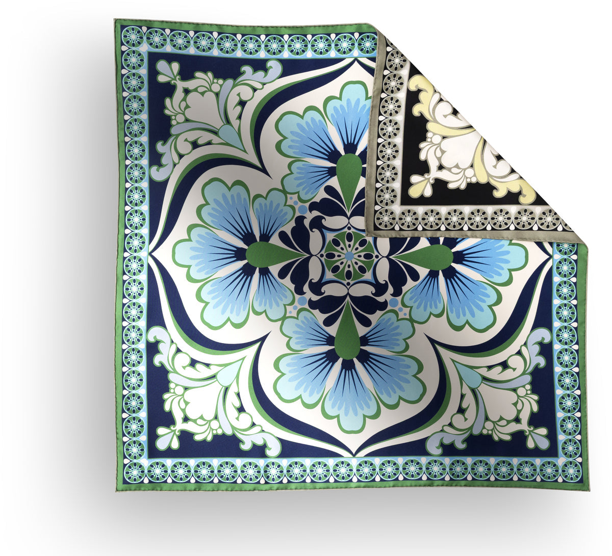 Charlotte Sparre AXELLE Tørklæde 65x65 Sort Navy