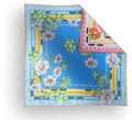 Charlotte Sparre FLEUR DE CHAIN Tørklæde 65x65 Cobalt Blå
