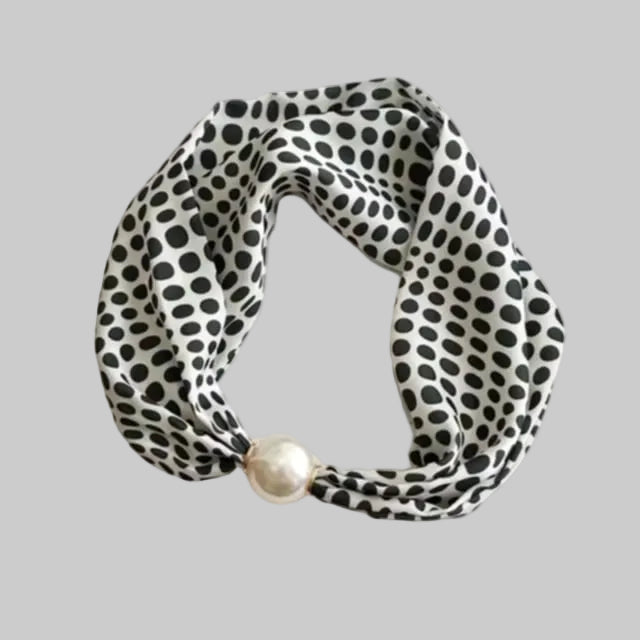 Löwenstein Tørklæde Perle Lukning DOTS Sort