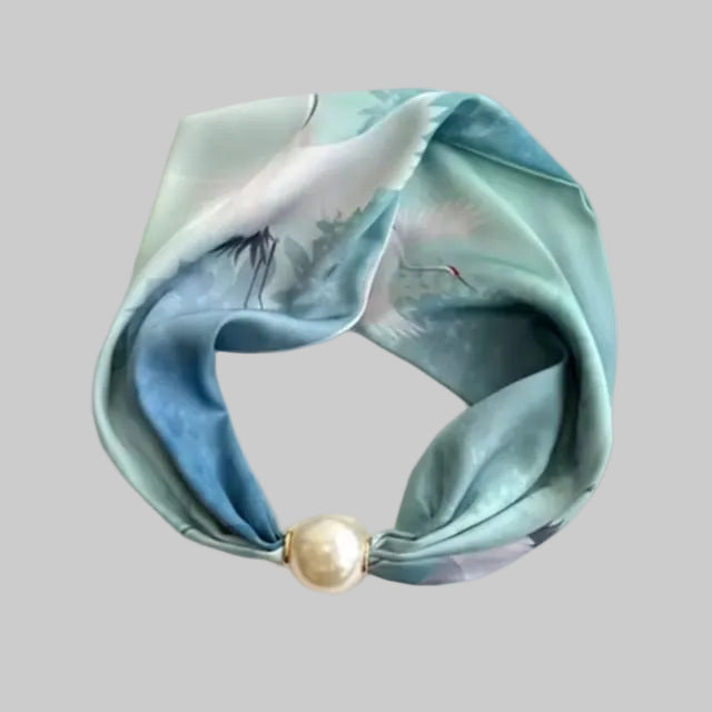 Löwenstein Tørklæde Perle Lukning BIRD Grøn blå