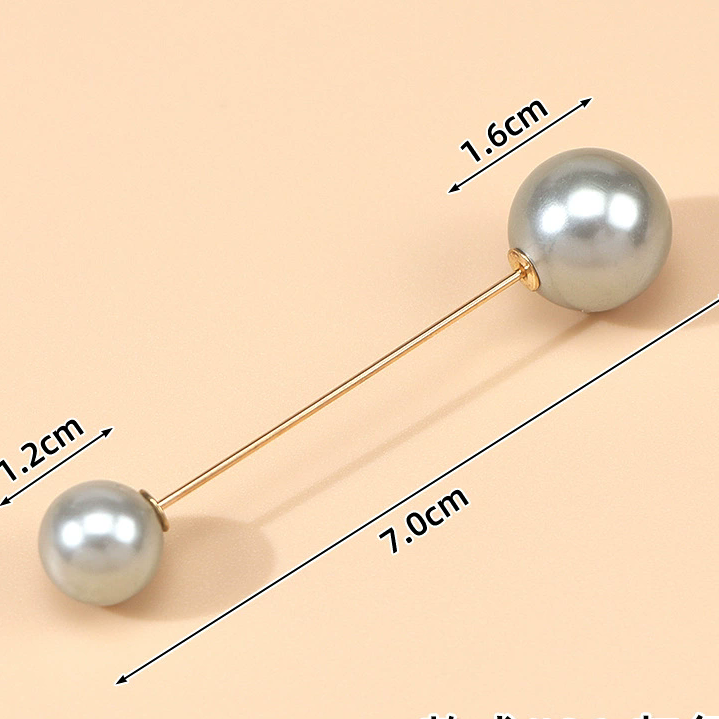Löwenstein Pins 2 PEARLS Grå Guld