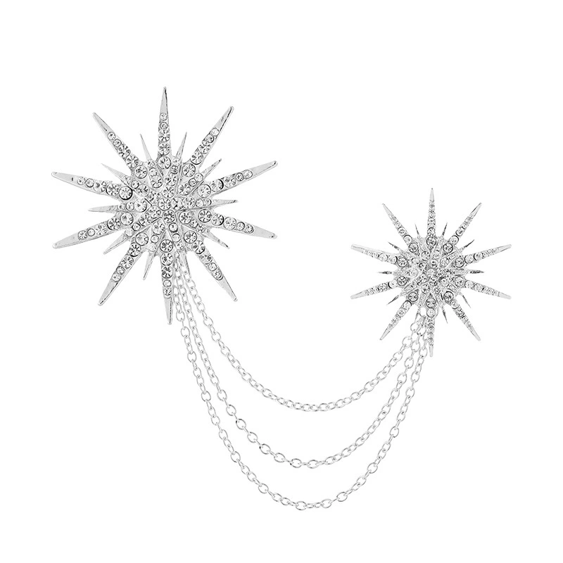Löwenstein Pins 2 STARS CHAINS Perler Sølv