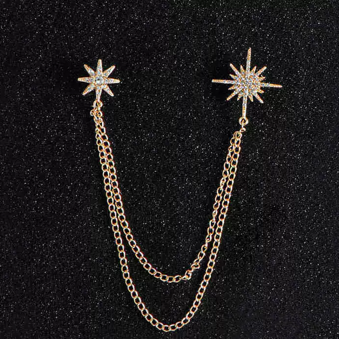 Löwenstein Pins 2 STAR 2 CHAIN Sten Sølv