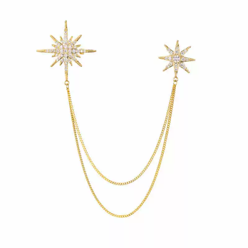 Löwenstein Pins 2 STAR 2 CHAIN Sten Guld