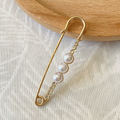 Löwenstein Pins 3 PEARLS Sten Guld