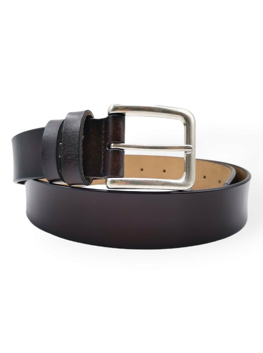 Löwenstein Bælte Glat 32mm Mørke Brun Metal
