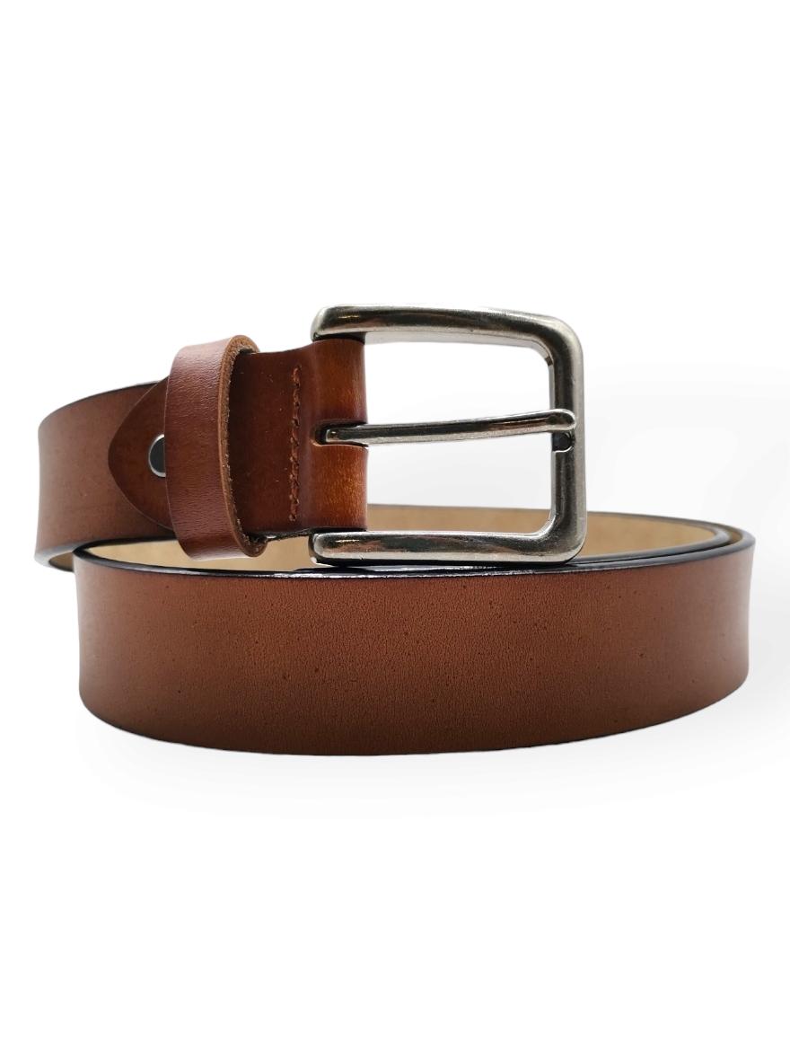 Löwenstein Bælte Glat 32mm Camel Brun Metal